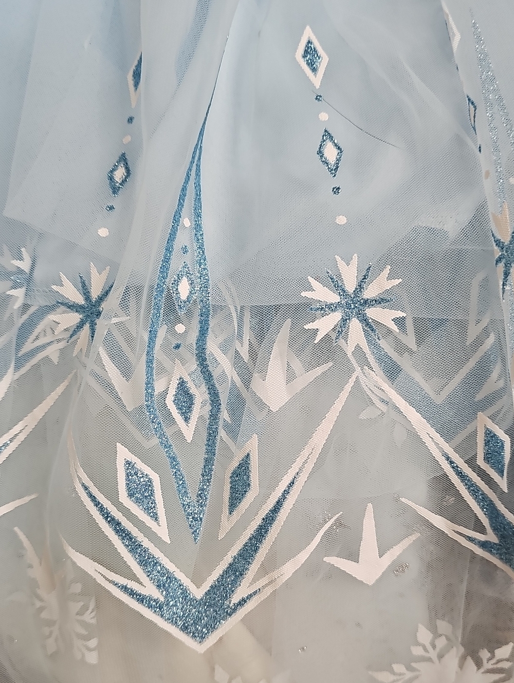 Beautiful Girls Light Blue Frozen-Style Princess Costume Dress - Picture 7 of 8